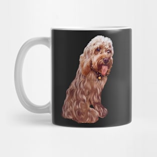 Licking tongue Cavapoo Cavoodle puppy - cute cavalier king charles spaniel Mug